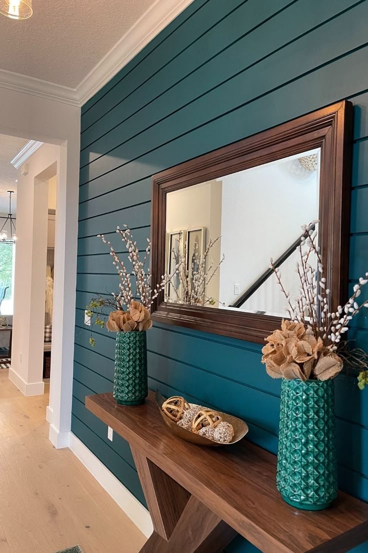 Contemporary wallpaper design in a modern home interior